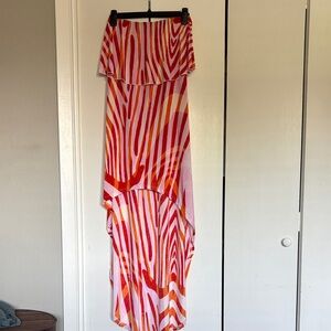 Vibrant Red and Orange Cover Up